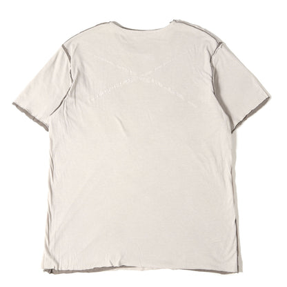 アイコンプリント リバーシブル 切りっぱなし Tシャツ