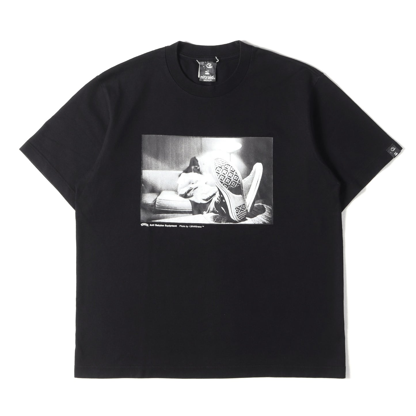 ×13thwitness フォトプリント クルーネック Tシャツ