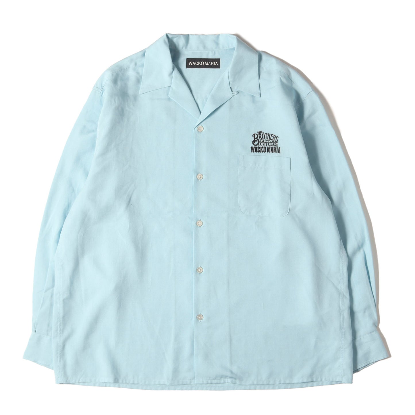 25SS ×MR.BROTHERS CUT CLUB ロゴ刺繍 オープンカラーシャツ(50'S SHIRT)