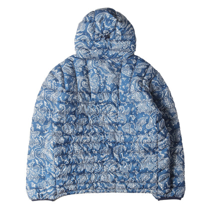 22AW ペイズリー柄 ハーフジップ プルオーバー ダウンジャケット(Micro Down Half Zip Hooded Pullover)