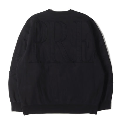 22SS ビッグアップリケロゴ スウェット(Tonal Applique Crewneck)