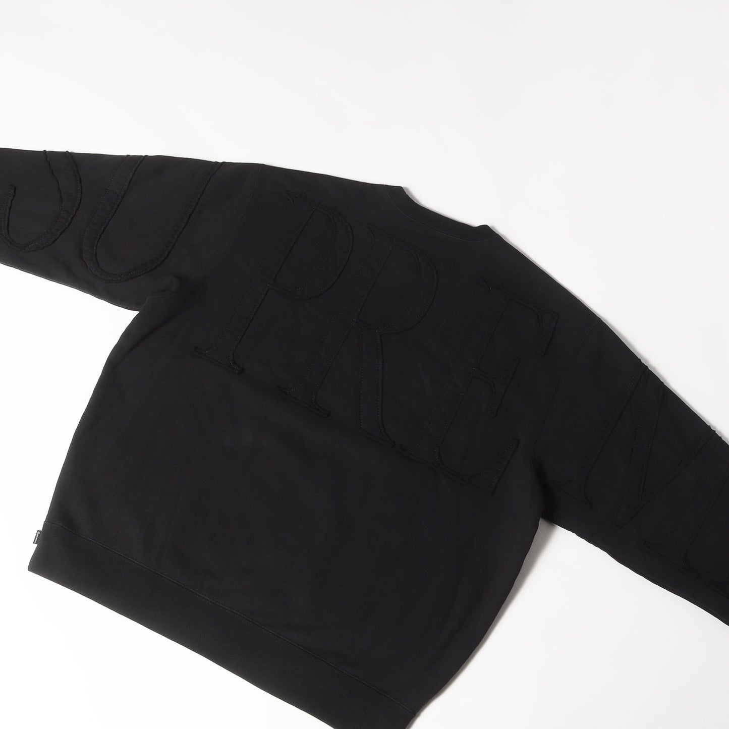 22SS ビッグアップリケロゴ スウェット(Tonal Applique Crewneck)