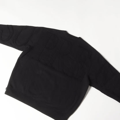 22SS ビッグアップリケロゴ スウェット(Tonal Applique Crewneck)
