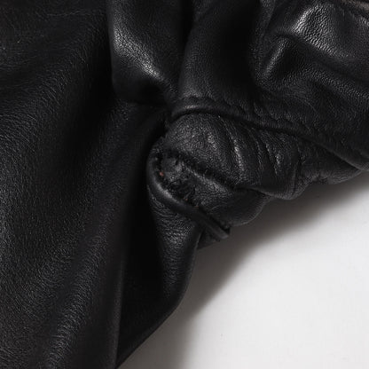 [USA製 125] 90s オイルドカウハイドレザー ダブル ライダースジャケット