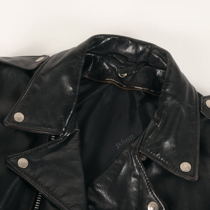 [USA製 125] 90s オイルドカウハイドレザー ダブル ライダースジャケット