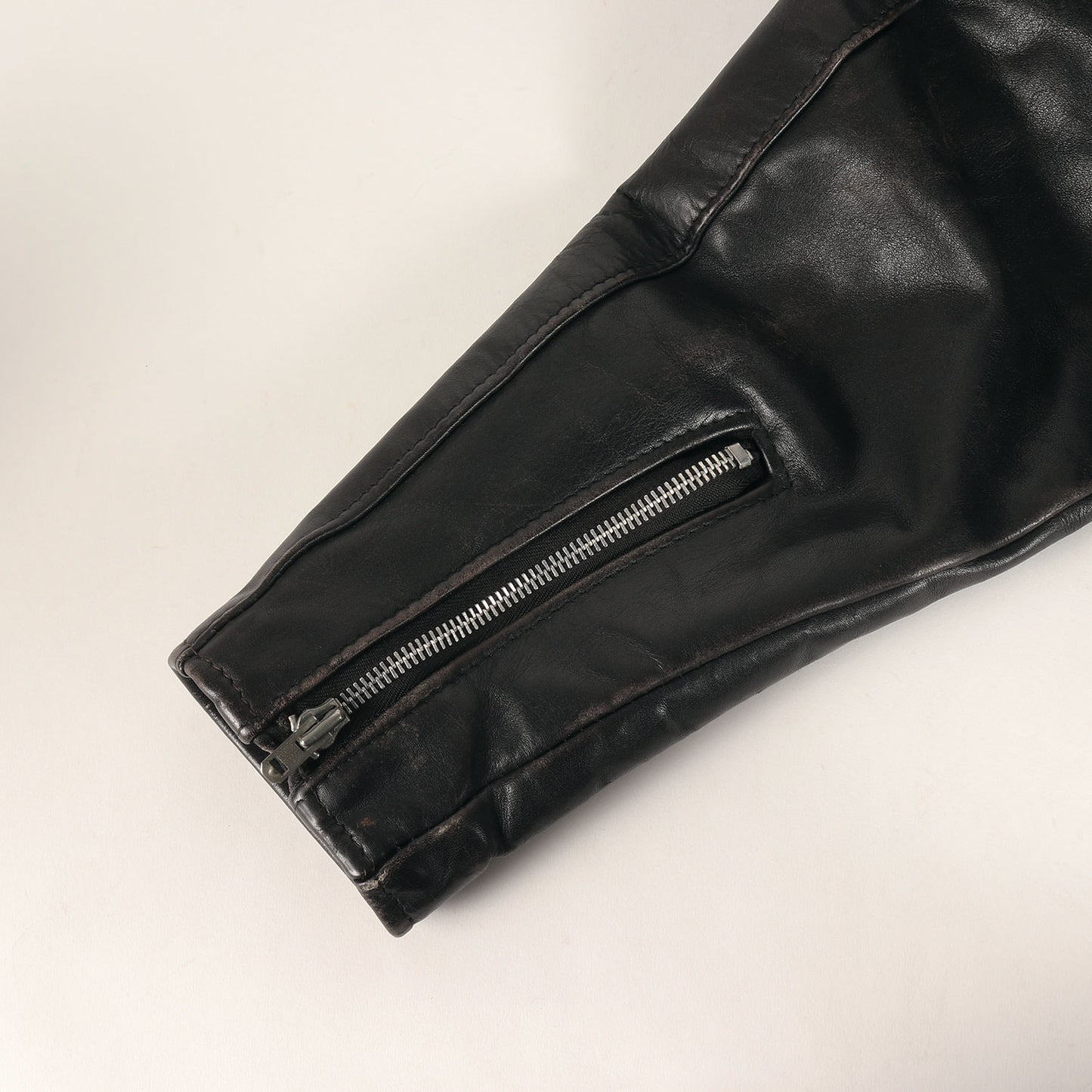 [USA製 125] 90s オイルドカウハイドレザー ダブル ライダースジャケット