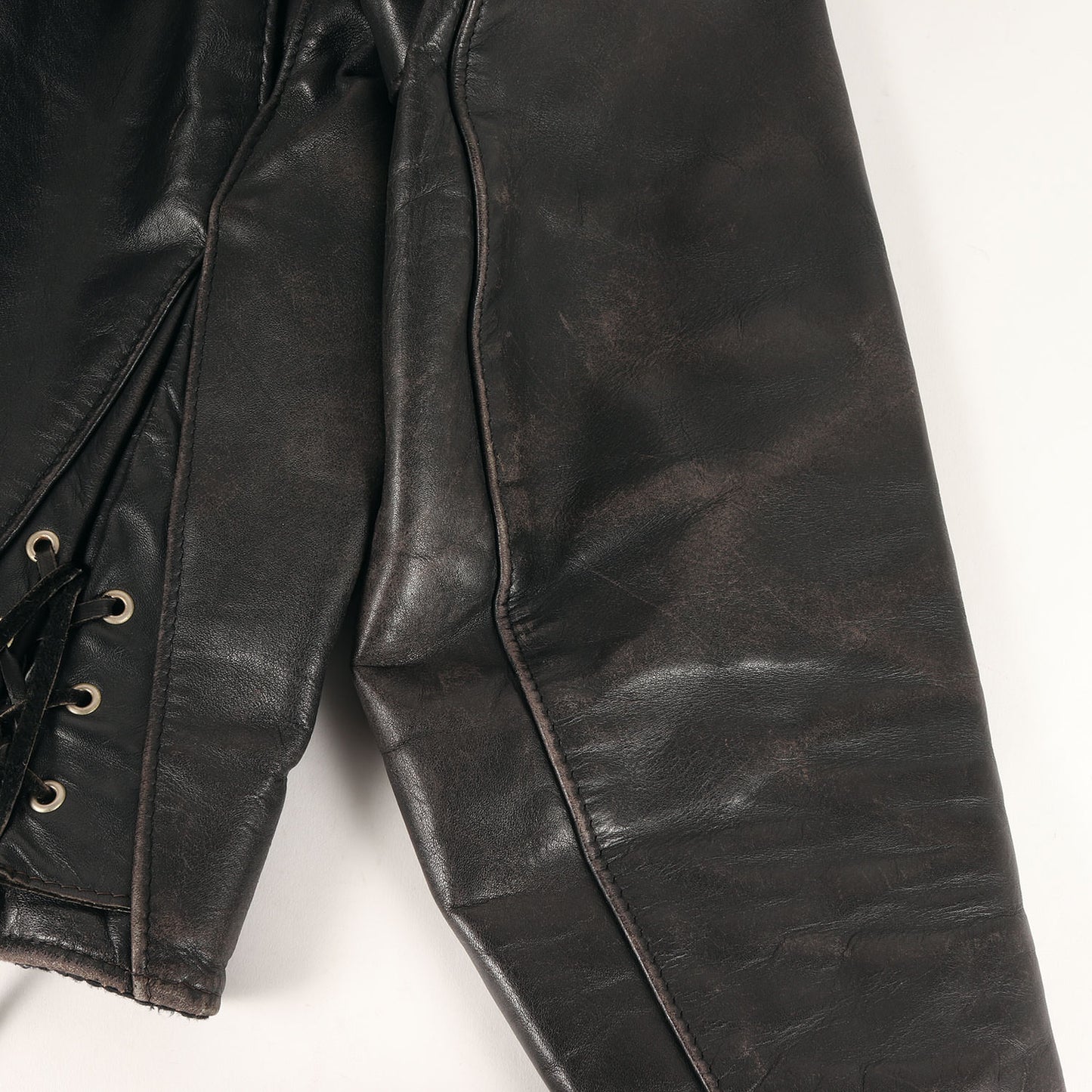 [USA製 125] 90s オイルドカウハイドレザー ダブル ライダースジャケット