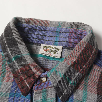 [好配色] 90s チェック ヘビー フランネルシャツ