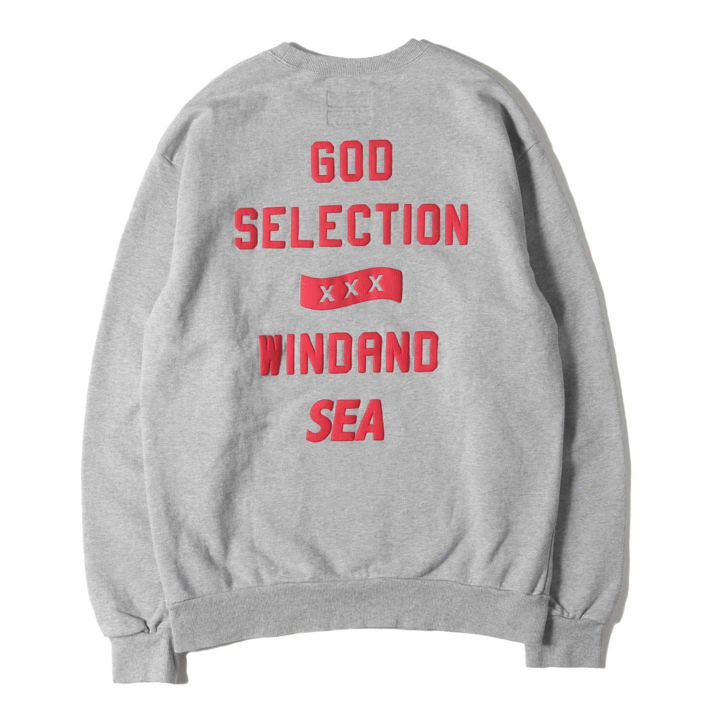 21AW ×GOD SELECTION XXX 発泡プリント クルーネック スウェット