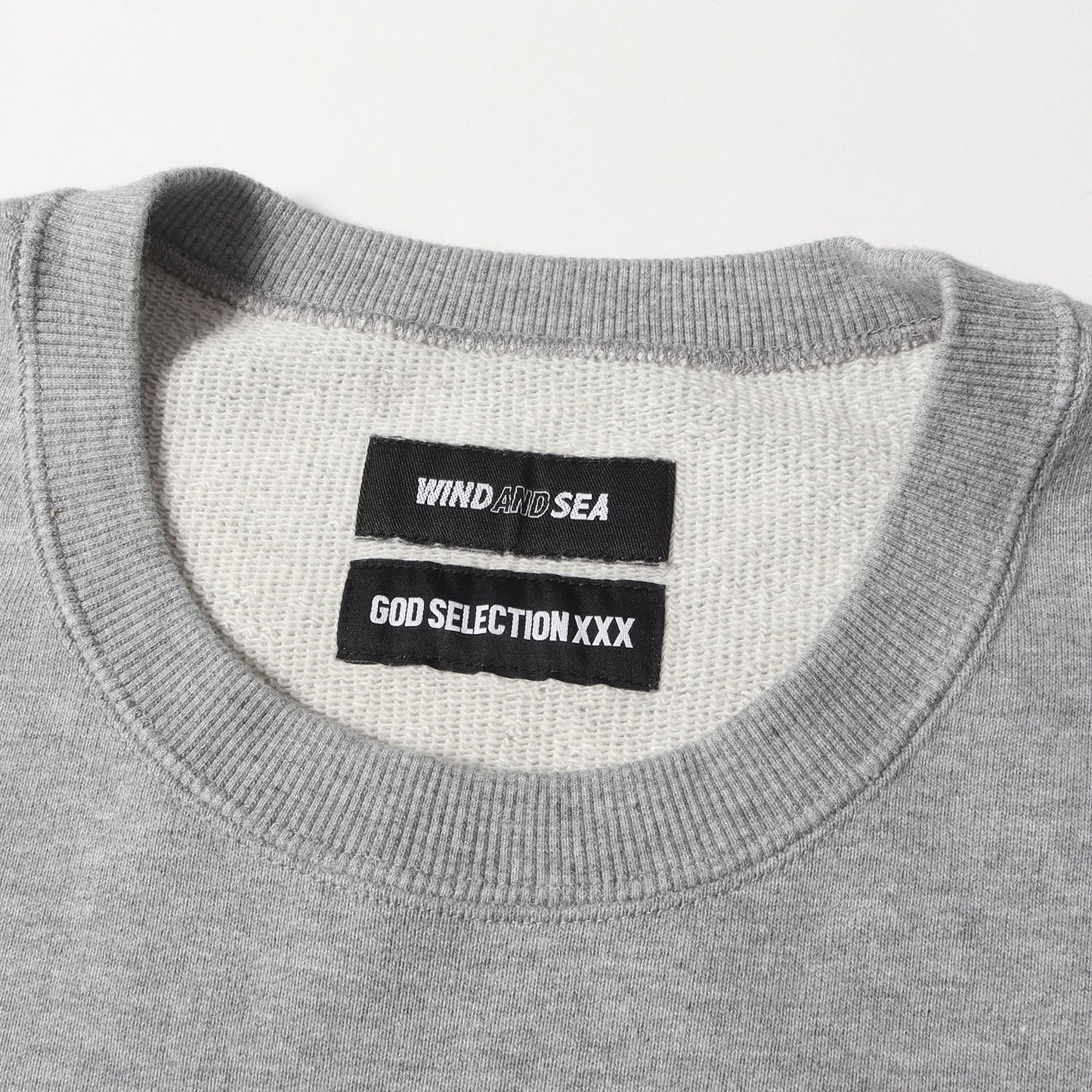 21AW ×GOD SELECTION XXX 発泡プリント クルーネック スウェット