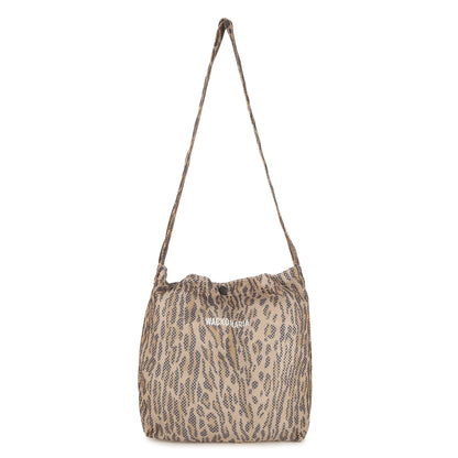 25SS ×SPEAK EASY レオパード柄 メッシュ ショルダーバッグ(LEOPARD SHOULDER BAG)