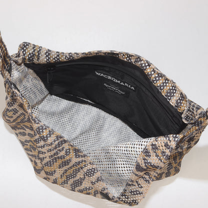 25SS ×SPEAK EASY レオパード柄 メッシュ ショルダーバッグ(LEOPARD SHOULDER BAG)