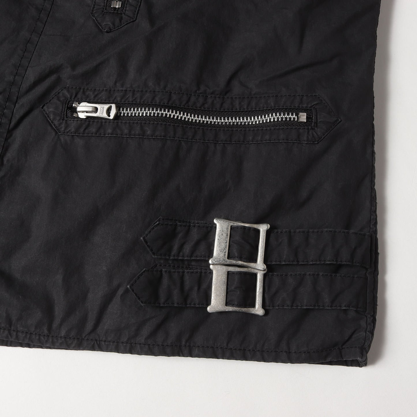 25AW フェード加工 ダブル ライダースジャケット(FADED STAND COLLAR RIDERS JACKET)