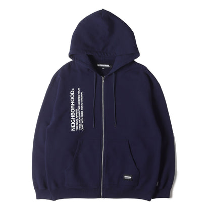 25SS ブランドロゴ ジップ スウェットパーカー(SOLID SWEAT ZIP HOODIE LS)