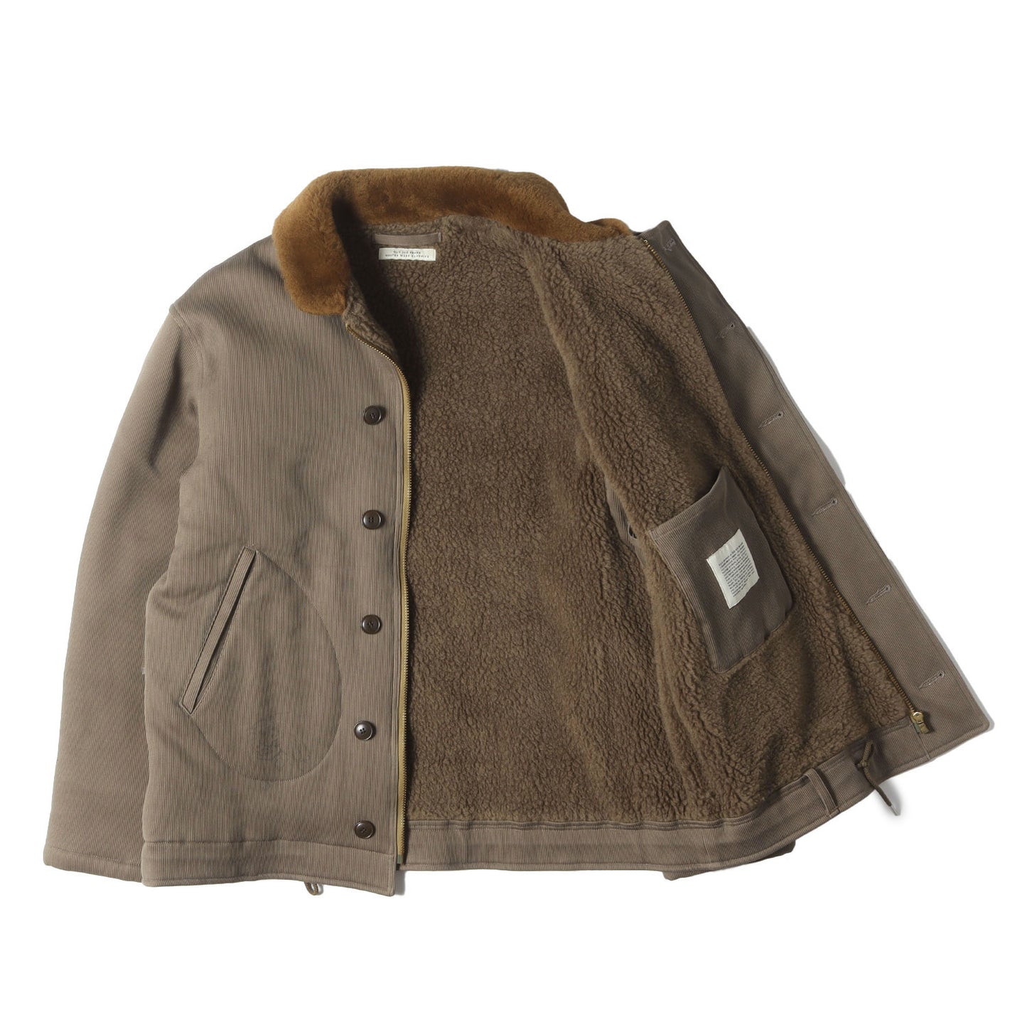 20AW 襟ムートンボア N-1 デッキジャケット(CIVILIAN SHEARING WINTER JACKET)