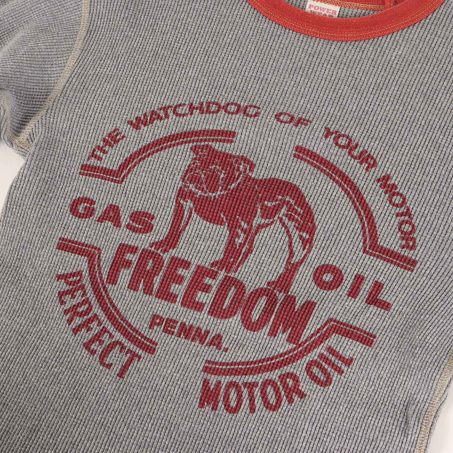 プリント リンガー サーマル ロングスリーブ Tシャツ