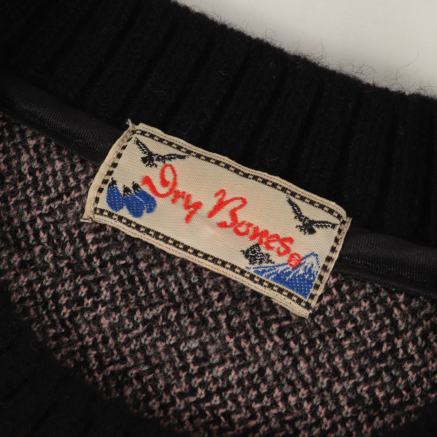 カワサキ・マッハ モーターサイクル ジャガード クルーネック ニット