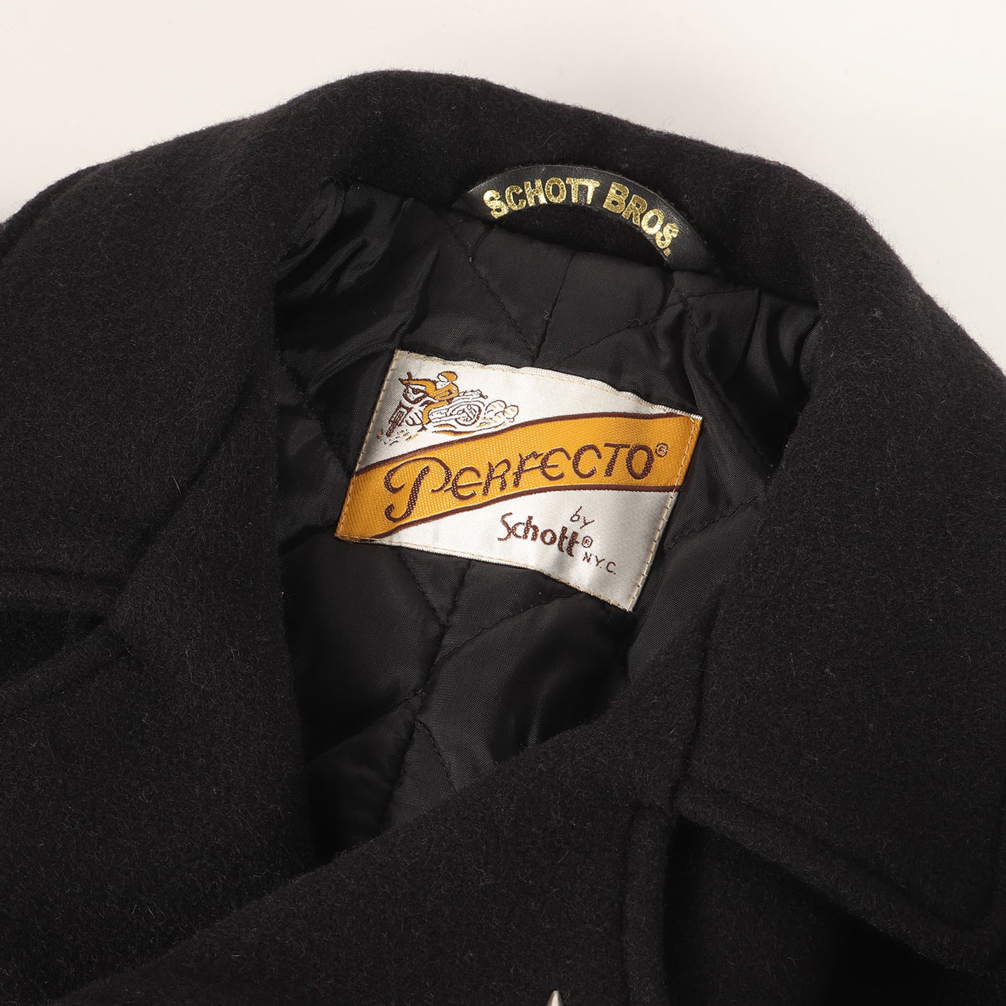 ×Schott スタースタッズ メルトンウール Pコート