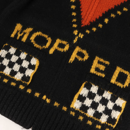 モペッドデザイン フルジップ カウチンニット