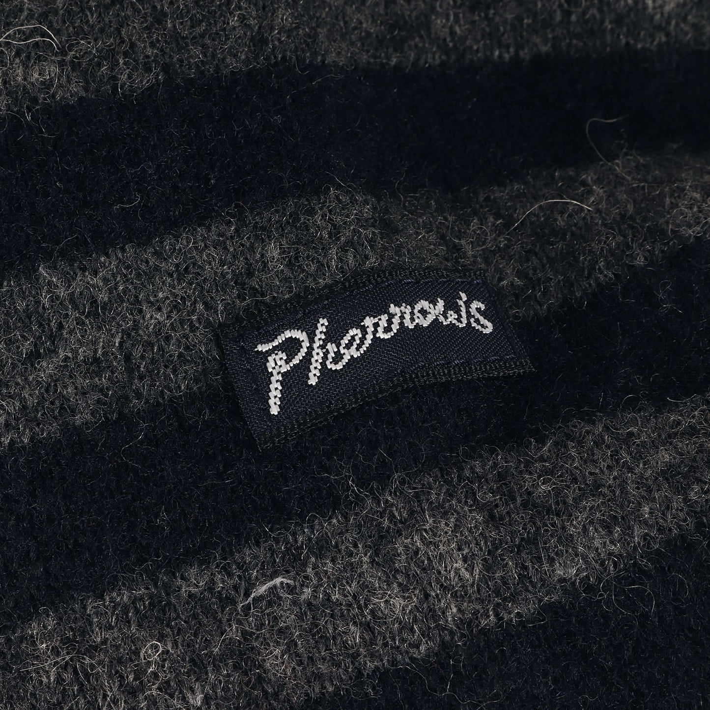 バスクシャツタイプ ボーダー ウールニット