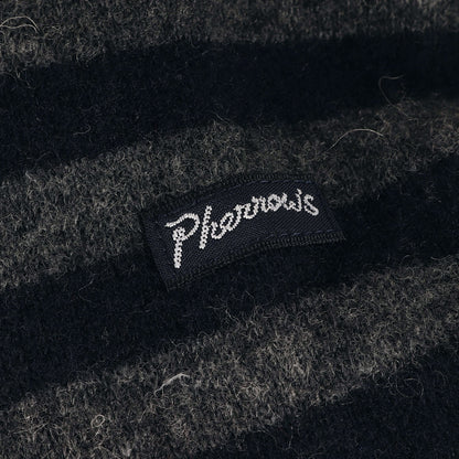 バスクシャツタイプ ボーダー ウールニット