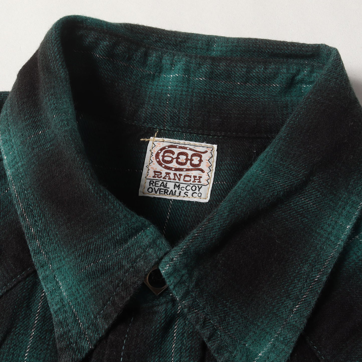 オンブレラメチェック ウエスタン フランネルシャツ