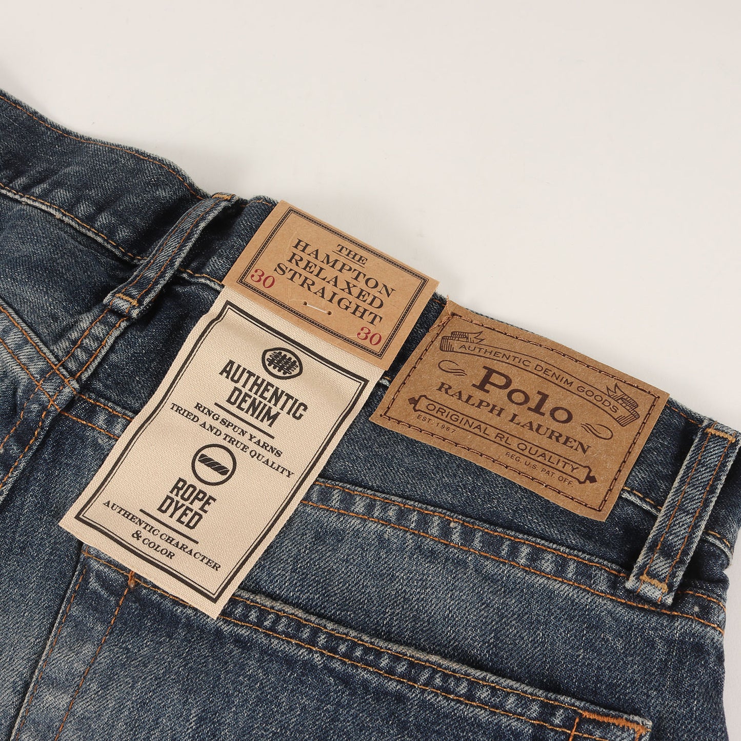 [最新作モデル] 25AW ヴィンテージ加工 リラックス ストレート デニムパンツ (Hampton)