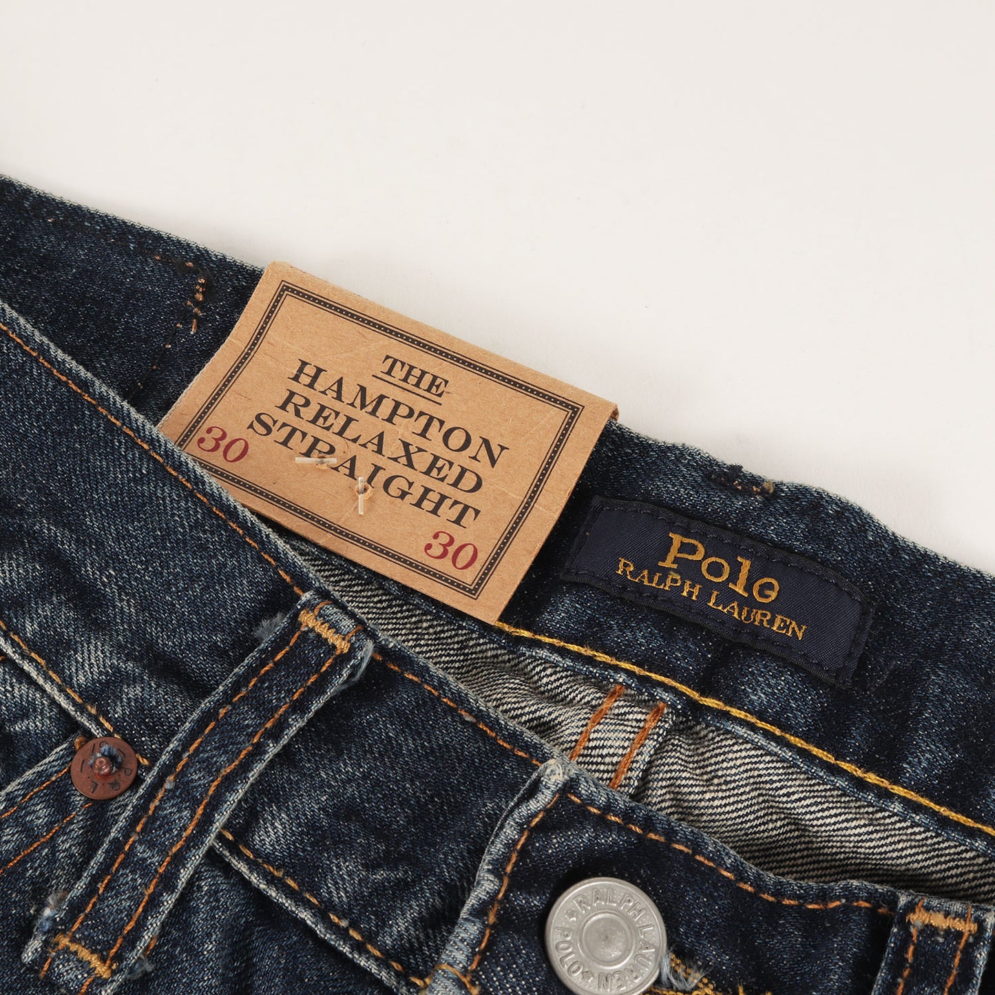 [最新作モデル] 25AW ヴィンテージ加工 リラックス ストレート デニムパンツ (Hampton)