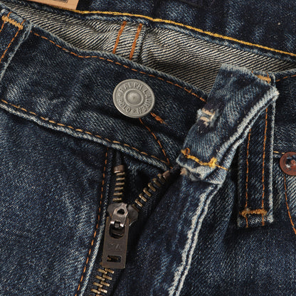 [最新作モデル] 25AW ヴィンテージ加工 リラックス ストレート デニムパンツ (Hampton)