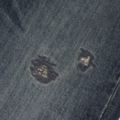 [最新作モデル] 25AW ヴィンテージ加工 リラックス ストレート デニムパンツ (Hampton)