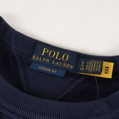 [最新作モデル] 25AW ヴィンテージ加工 USAロゴパッチ 両Vガゼット クルーネック スウェット