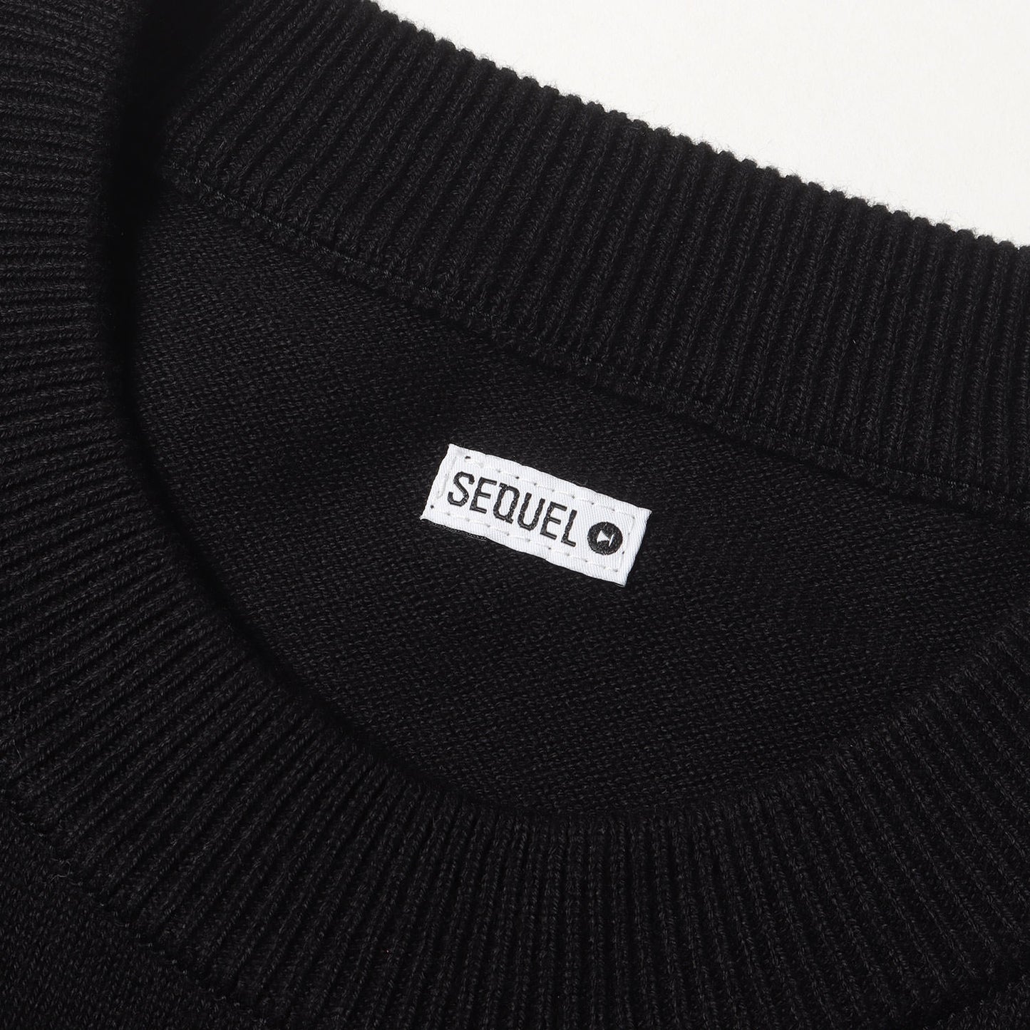 24SS ロゴ刺繍 クルーネック コットンニット(KNIT)
