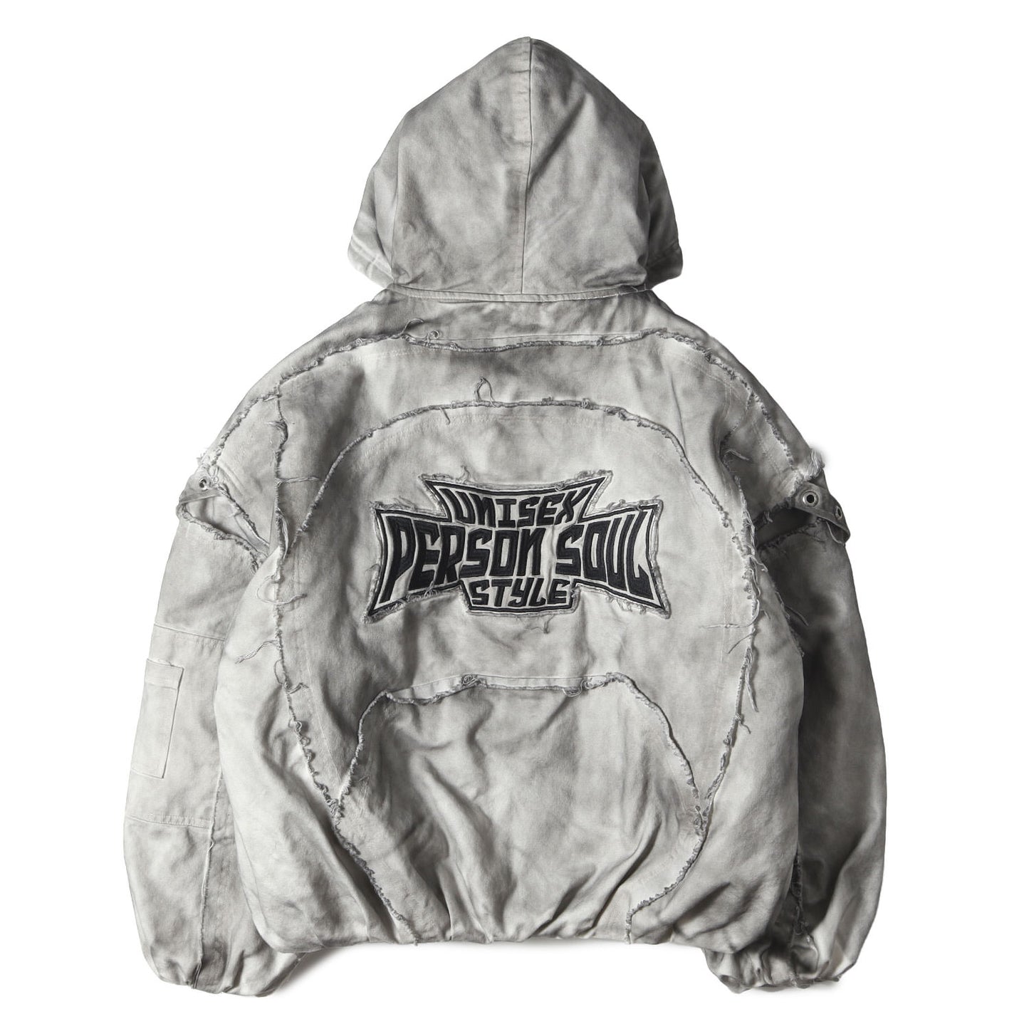 ダーティー加工 オーバーサイズ コットン 中綿ジャケット(Hand Brushed Dirty Cotton Coat)