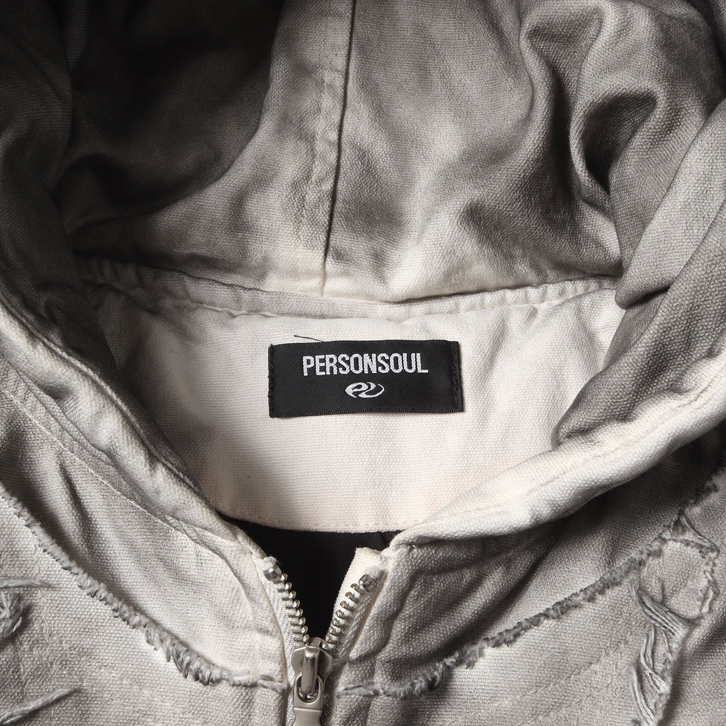 ダーティー加工 オーバーサイズ コットン 中綿ジャケット(Hand Brushed Dirty Cotton Coat)