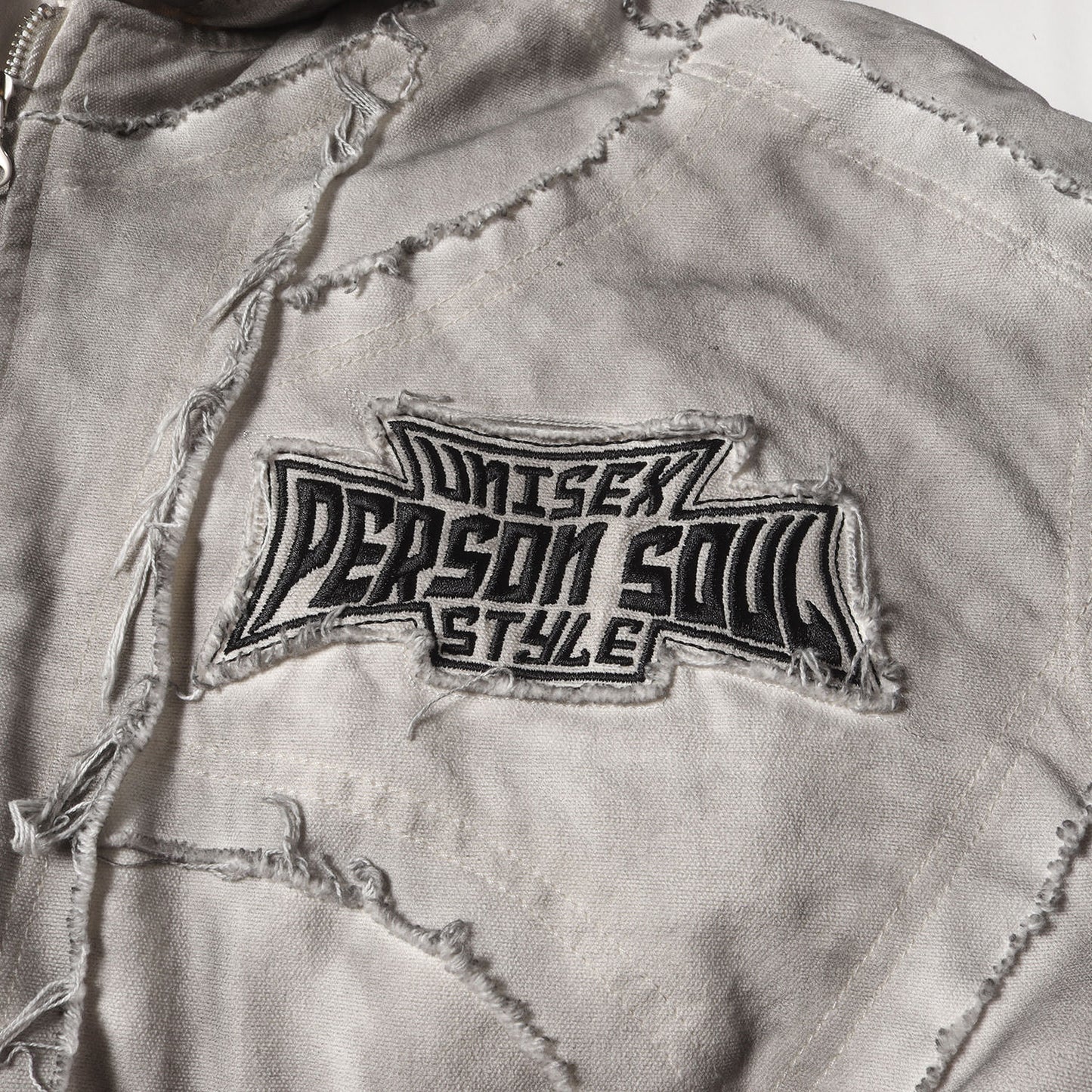 ダーティー加工 オーバーサイズ コットン 中綿ジャケット(Hand Brushed Dirty Cotton Coat)