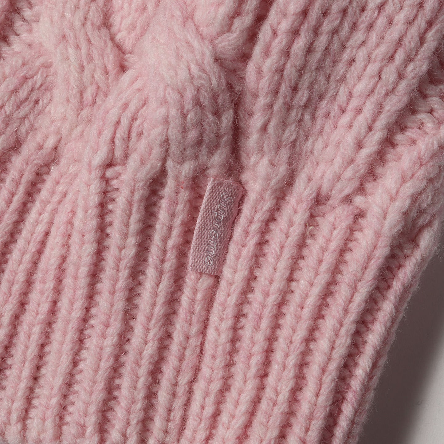 23AW ビッグロゴ ケーブル編み ウールニット セーター(Appliqu Cable Knit Sweater)