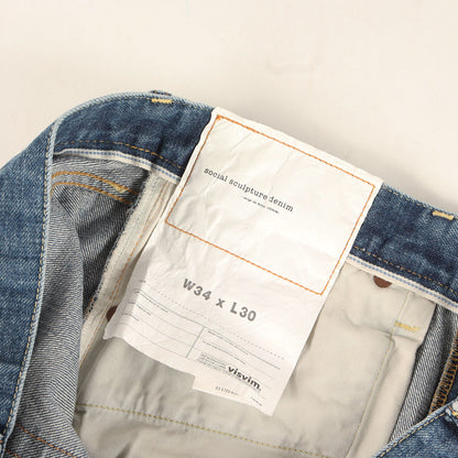 F.I.L限定 ヴィンテージ加工 デニムパンツ(SOCIAL SCULPTURE 01 SLIM DAMAGED-22)