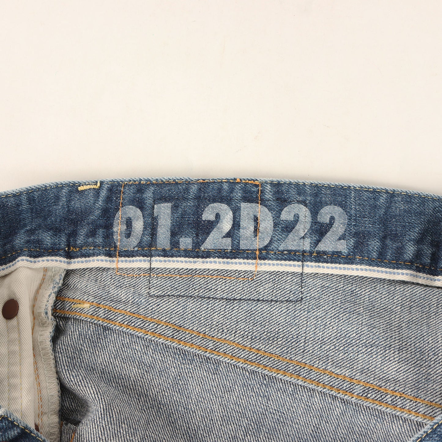 F.I.L限定 ヴィンテージ加工 デニムパンツ(SOCIAL SCULPTURE 01 SLIM DAMAGED-22)