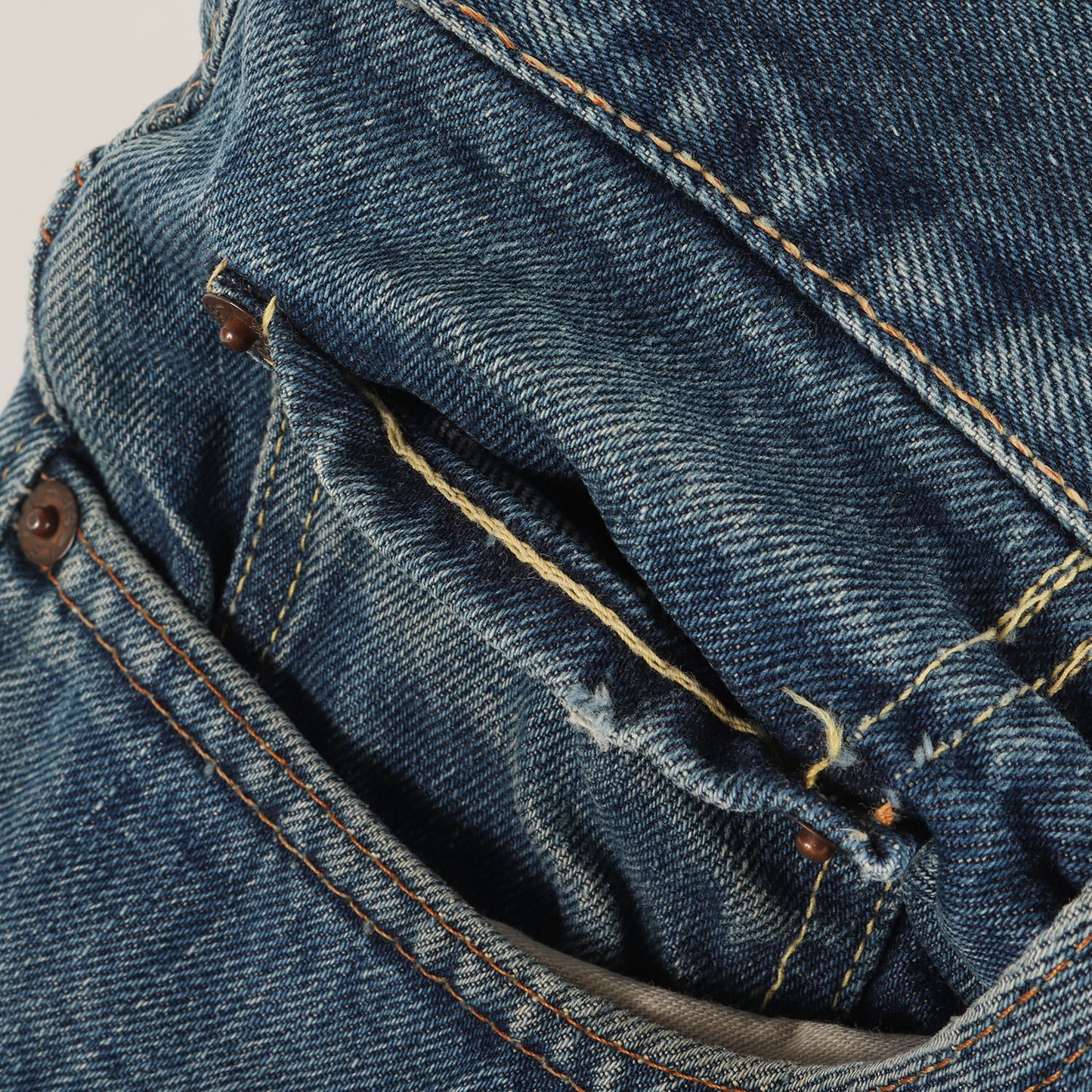 [希少 ビッグサイズ] 70s 505 66前期 Big E デニムパンツ / USA製 ボタン裏刻印8