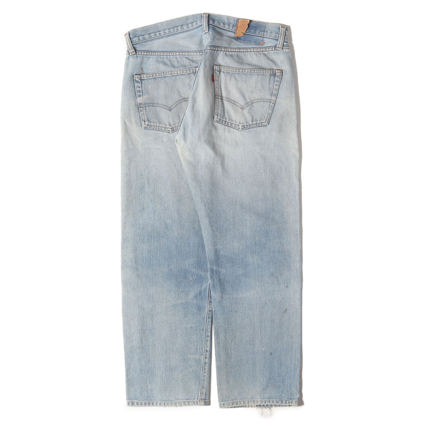 [雰囲気抜群] 80s 501 赤耳 デニムパンツ / ボタン裏刻印555 バレンシア工場