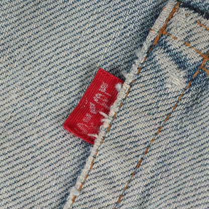 [雰囲気抜群] 80s 501 赤耳 デニムパンツ / ボタン裏刻印555 バレンシア工場