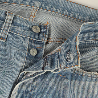 [雰囲気抜群] 80s 501 赤耳 デニムパンツ / ボタン裏刻印555 バレンシア工場