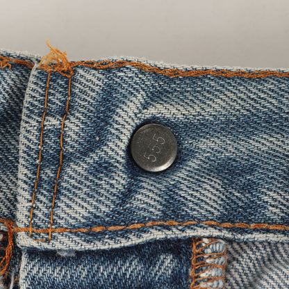[雰囲気抜群] 80s 501 赤耳 デニムパンツ / ボタン裏刻印555 バレンシア工場