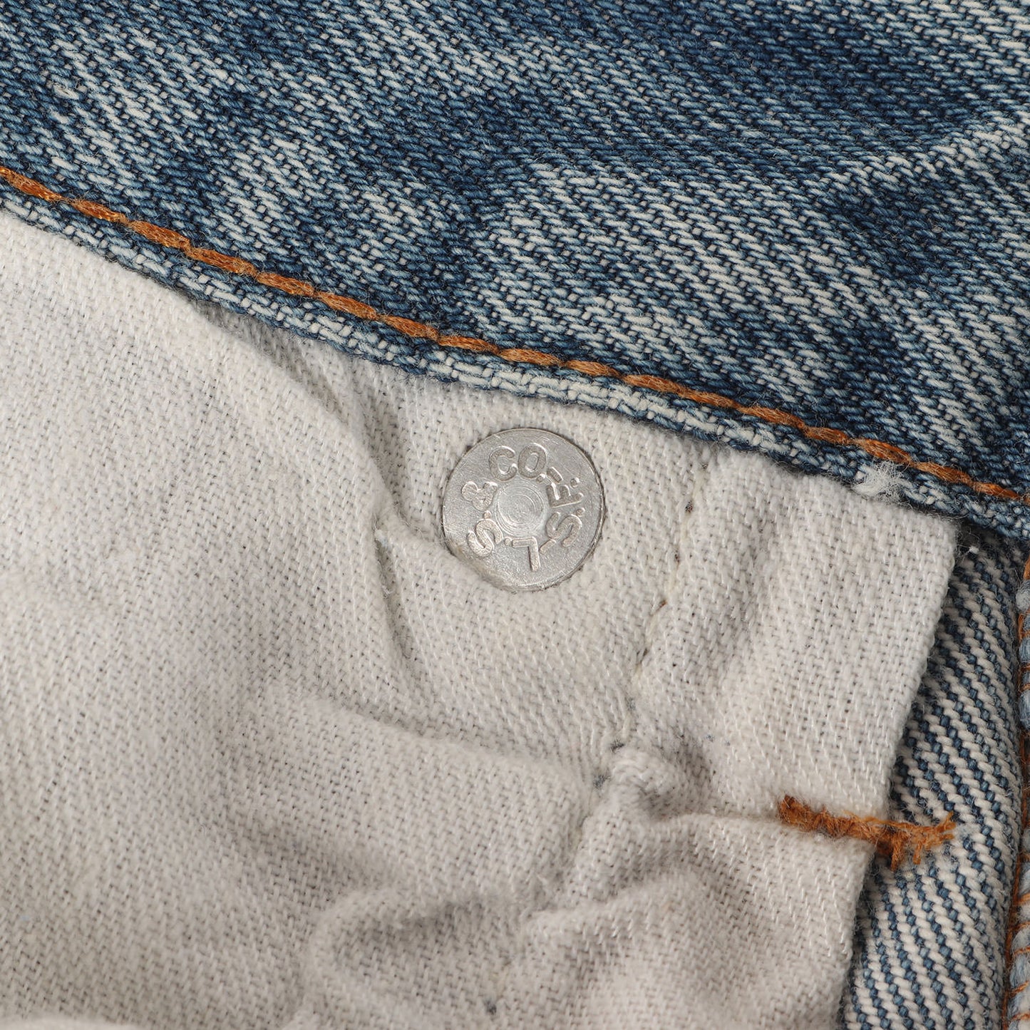 [雰囲気抜群] 80s 501 赤耳 デニムパンツ / ボタン裏刻印555 バレンシア工場