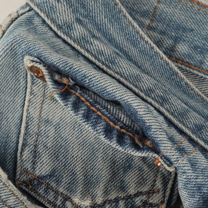 [雰囲気抜群] 80s 501 赤耳 デニムパンツ / ボタン裏刻印555 バレンシア工場