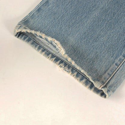 [雰囲気抜群] 80s 501 赤耳 デニムパンツ / ボタン裏刻印555 バレンシア工場