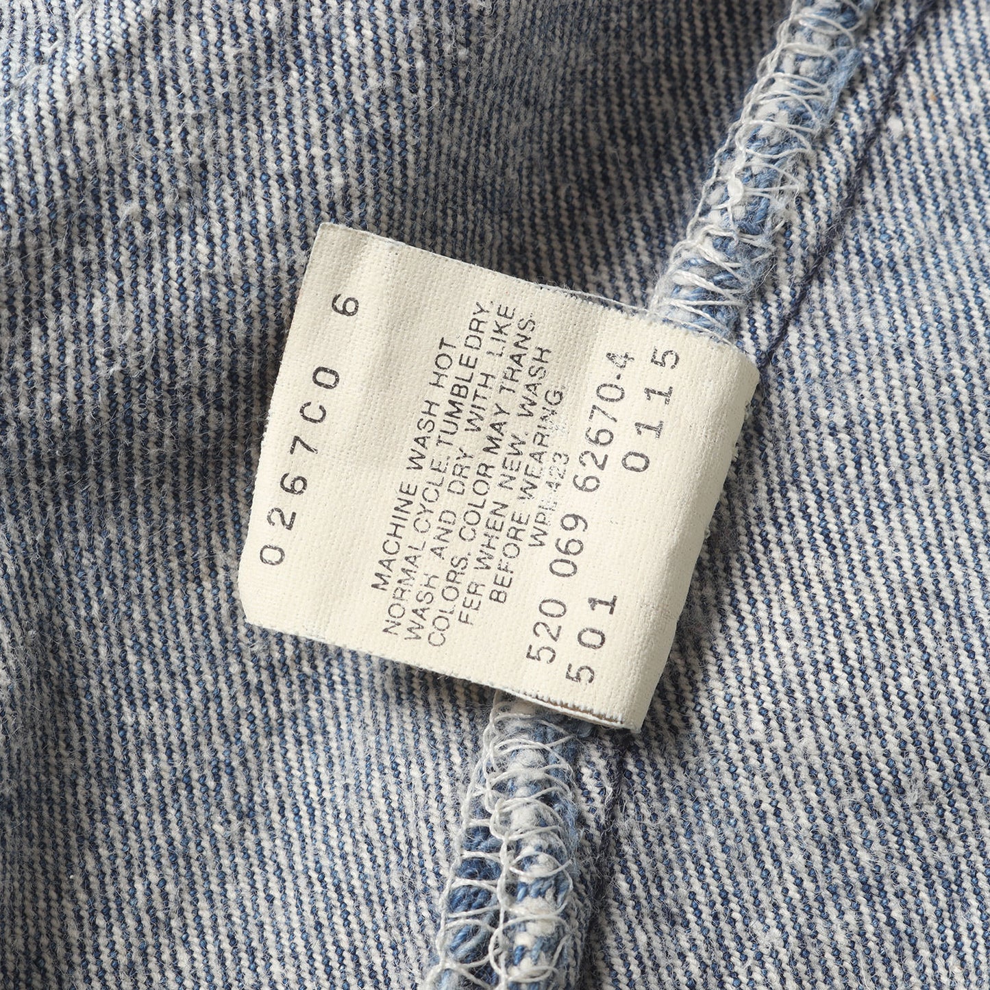 [濃いめ ビッグサイズ] 90s 501 デニムパンツ / USA製 501-0115 ボタン裏刻印520