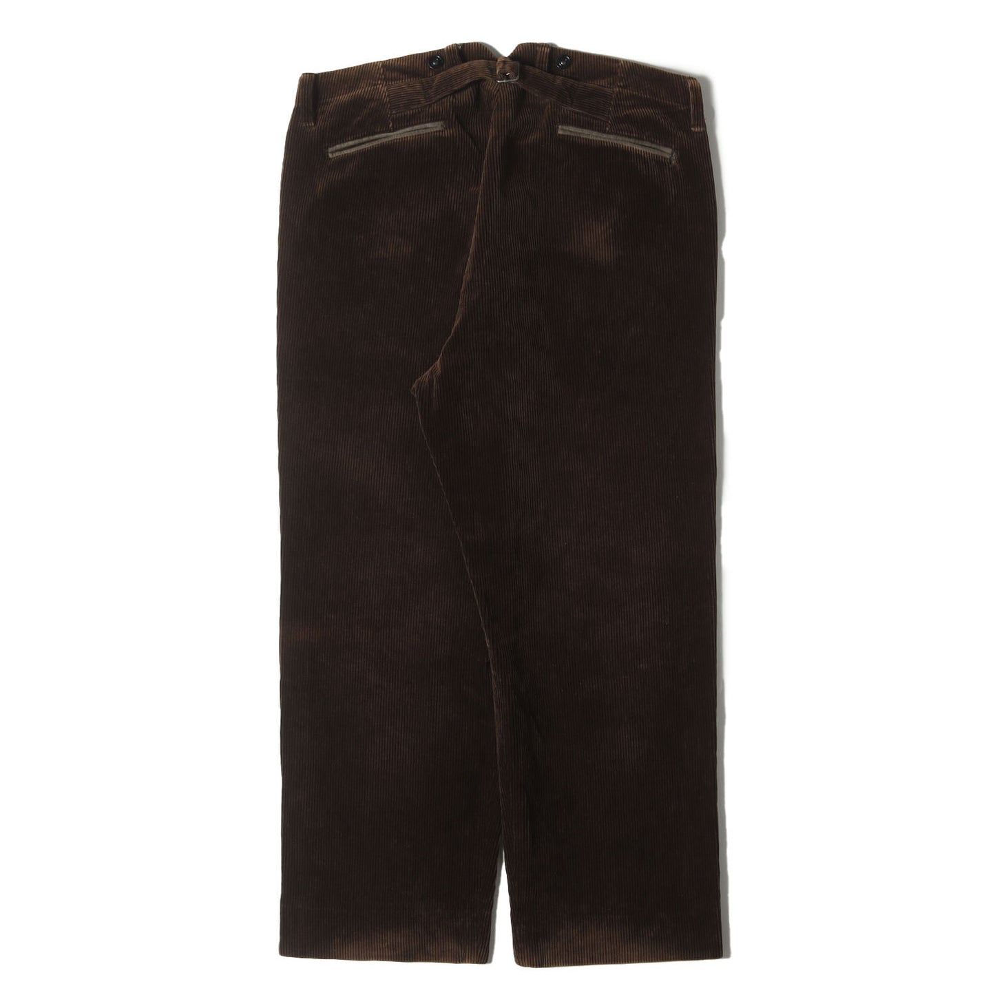 バックルバック付き 太畝コーデュロイ ワークパンツ