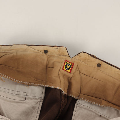 バックルバック付き 太畝コーデュロイ ワークパンツ