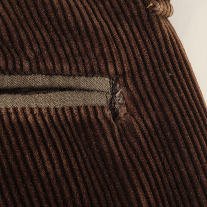 バックルバック付き 太畝コーデュロイ ワークパンツ